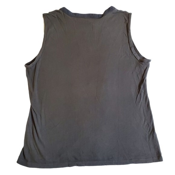 Ann Taylor LOFT gray v neck sleeveless top sz L - Picture 2 of 10